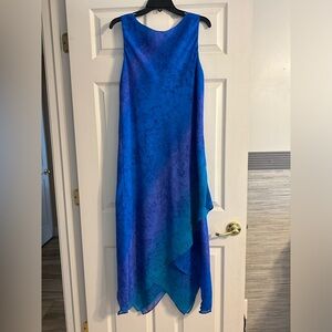 Gorgeous Dressbarn  Blue and Purple Sleeveless Dress -  Size 14W